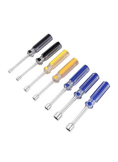 LAWAZIM Screwdriver Set-7 Piece- Durable Precision Hex Wrench & Nut Driver Tool Set with Nonslip Handles and Multi-Size Hex Driver (5mm-12mm) for Automotive, Assembly, DIY Repairs and Professional Use  - Image 1