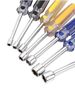 LAWAZIM Screwdriver Set-7 Piece- Durable Precision Hex Wrench & Nut Driver Tool Set with Nonslip Handles and Multi-Size Hex Driver (5mm-12mm) for Automotive, Assembly, DIY Repairs and Professional Use  - Image 4