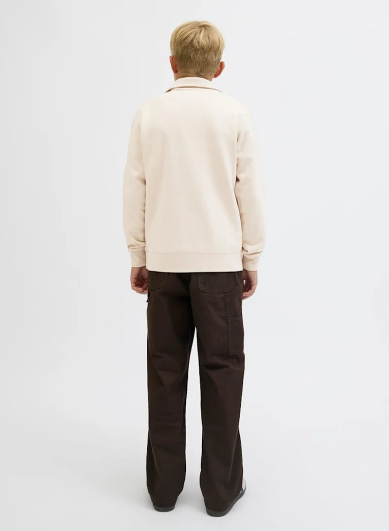 Jack & Jones Junior Kids Jjesoho Quarter Zip Sweatshirt