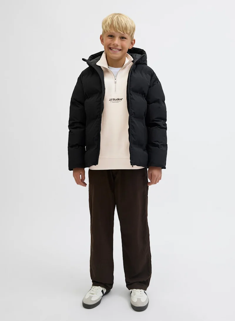 Jack & Jones Junior Kids Jjesoho Quarter Zip Sweatshirt
