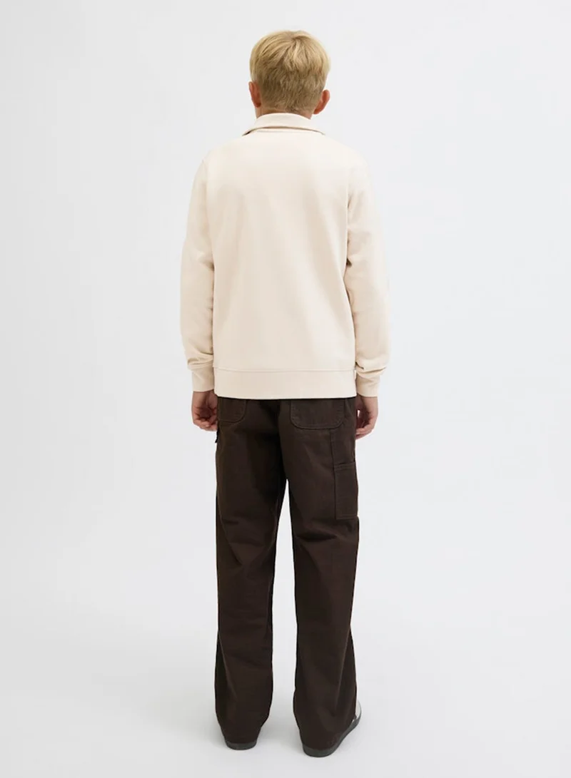 Jack & Jones Junior Kids Jjesoho Quarter Zip Sweatshirt