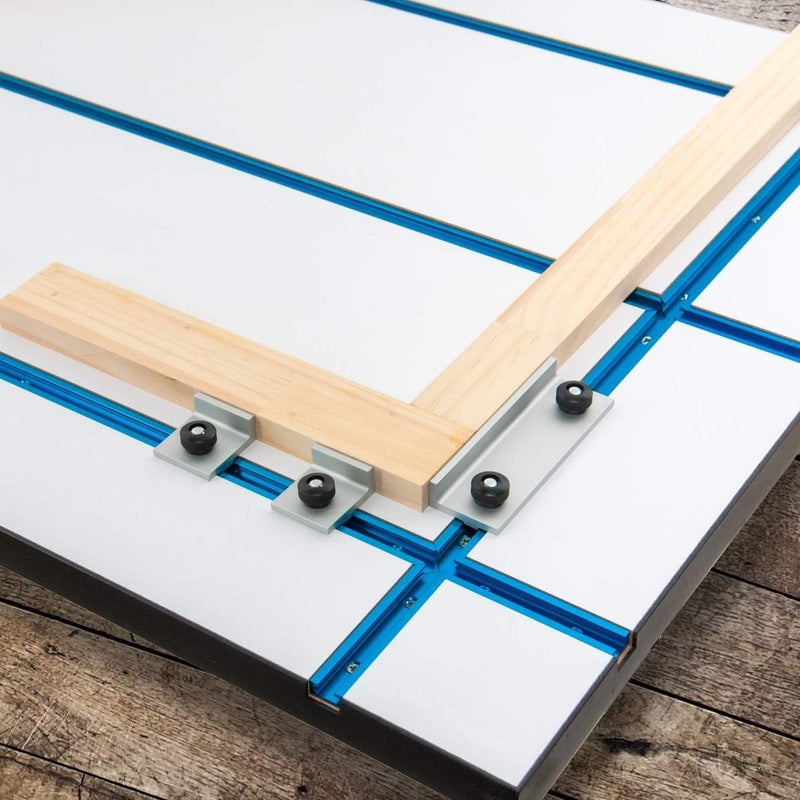 POWERTEC 71209 3" T-Track Intersection Kit with Predrilled Mounting Holes & Wood Screws, For Universal T track, T Track Accessories for Woodworking Jigs and Fixtures - Image 5
