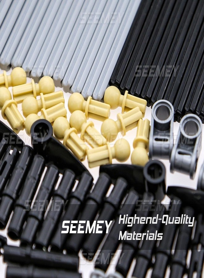 SEEMEY 884 Pieces Axle Chain Link Connectors Bricks Sets Compatible with Main Brand Technic-Parts - Image 4