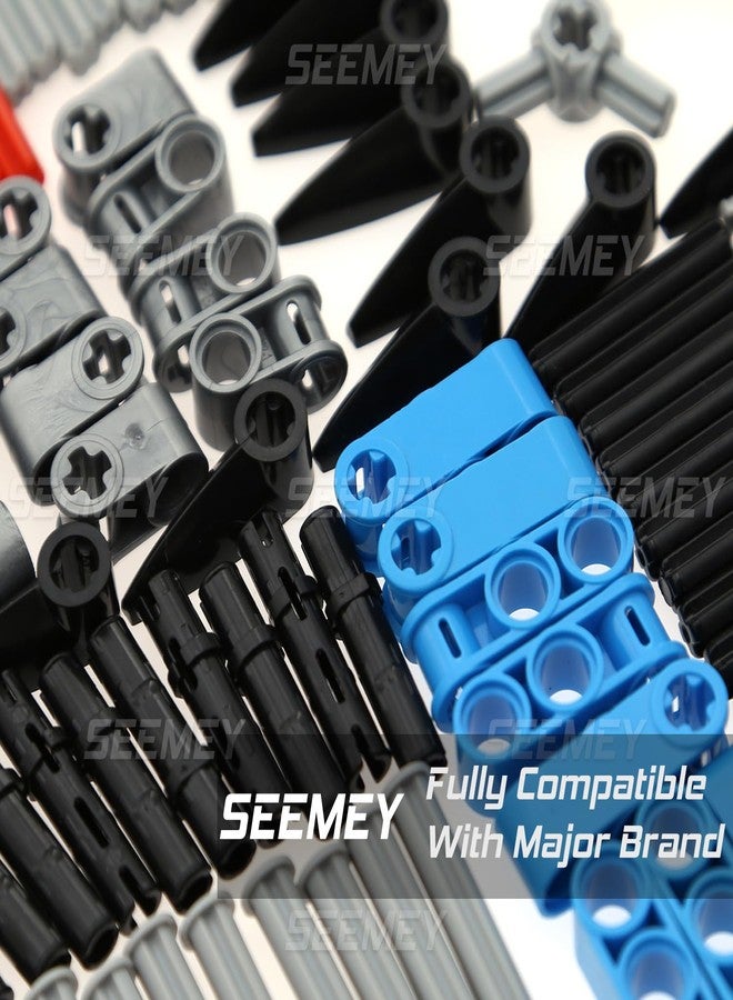 SEEMEY 884 Pieces Axle Chain Link Connectors Bricks Sets Compatible with Main Brand Technic-Parts - Image 2