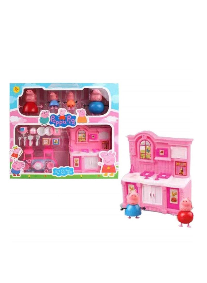 Peppa Pig Kitchen Set Toy with Action Figure for Kids Children - Image 2