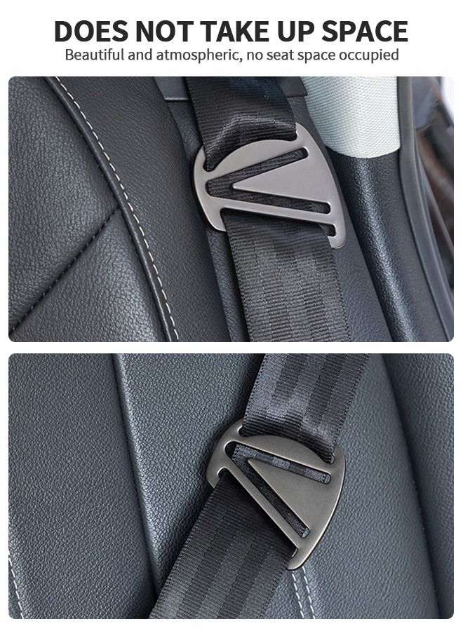 GROIC 2 PCS Seat Belt Clips, Adjusting Metal Locking Clip Universal All Auto Models, Car Accessories Clip, Improve Driving Comfort for Kids, Pregnant Women - Image 3