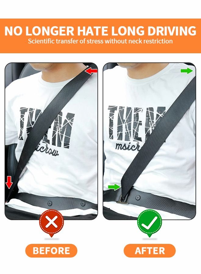 GROIC 2 PCS Seat Belt Clips, Adjusting Metal Locking Clip Universal All Auto Models, Car Accessories Clip, Improve Driving Comfort for Kids, Pregnant Women - Image 2