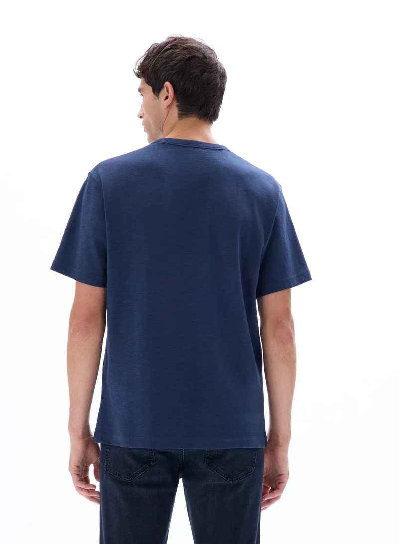 Celio  Meslub Navy Short Sleeves Tshirt for Men | Best Price UAE