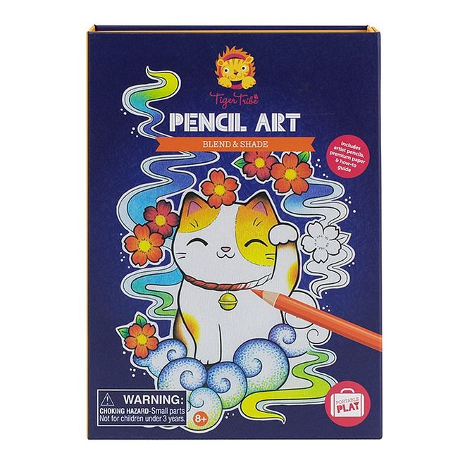 Tiger Tribe Pencil Art - Blend and Shade - Image 1