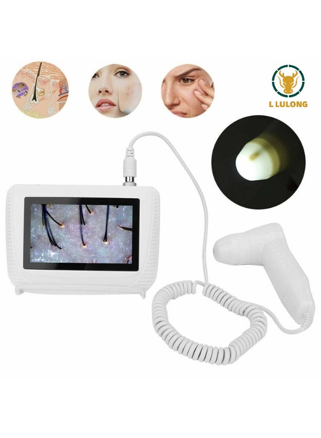 L LULONG 7 Inch HD Skin and Scalp Analyzer with Screen Professional Hair Follicle Analyzer and Skin Analysis Device with 50X and 200X Lens for Beauty Salon and Home Use - Image 2