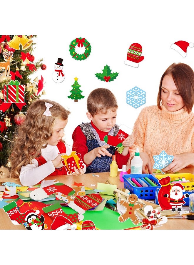 TaoBary 39 Pcs Christmas Bulletin Board Decorations Set Merry Christmas Stockings Balls Gift Boxes Snowflakes Candy Classroom Decor Christmas Cutouts For Classroom Christmas Themed Decorations - Image 5