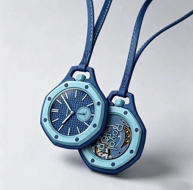 Regal Pop lan b Unisex Trendy Quartz Watch with Lanyard – Stylish and Lightweight Design – Sky Blue