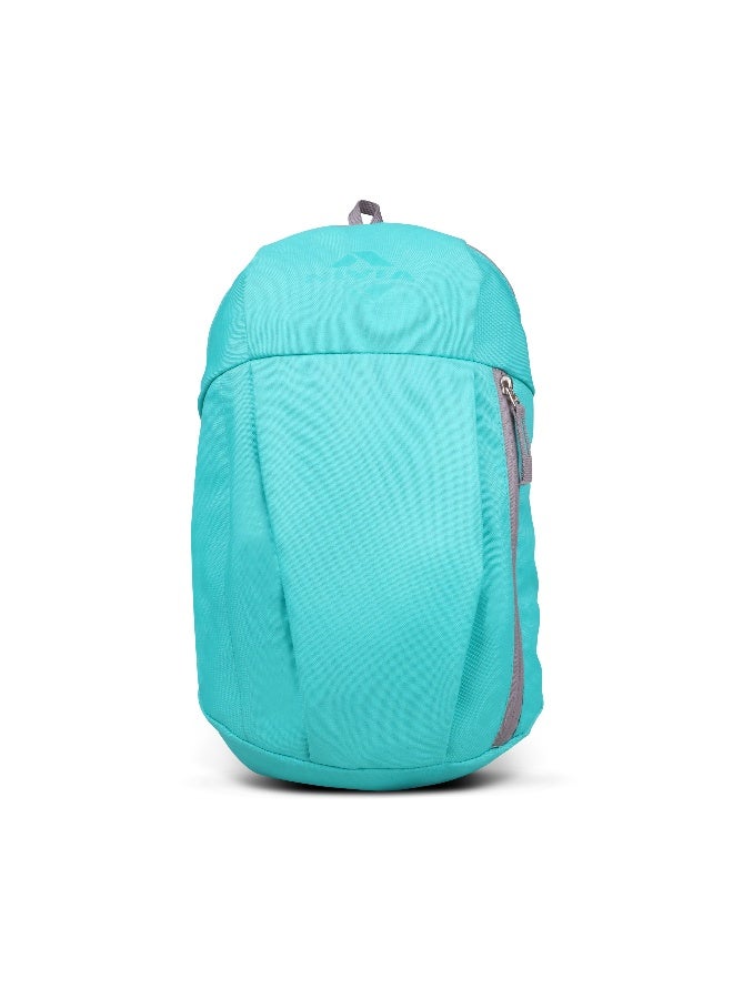 Nivia Pulse Junior 2.0 Backpack For Men & Women, Water-Resistant Sports Backpack, Lightweight, Durable 600D Polyester, Double-Zip Main Compartment & Secure Front Pocket, Capacity-10 Litres (Aqua) - Image 1