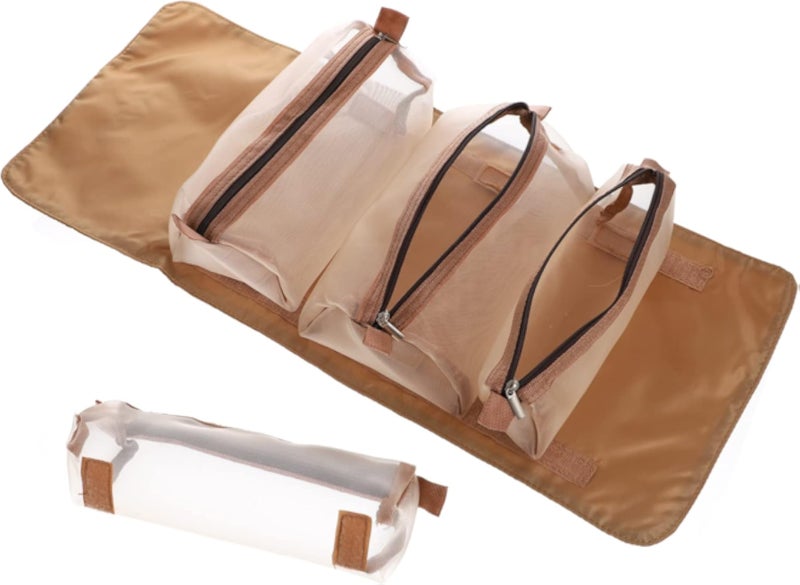 حقيبة أدوات تجميل من فومييس، منظم فرش، حقيبة مكياج محمولة بعجلات، حقيبة تنظيم أدوات التجميل، حقيبة مكياج بسحاب، منظمات مكياج، حقيبة متنوعة، حقيبة معلقة من قماش التويل