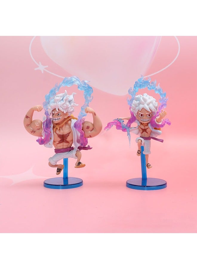 general 5 Pirates Fifth-grade Luffy Figures Fruit Awakenings Nika Shapes Anime Dolls Model Ornaments Exquisite Restoration - Image 2