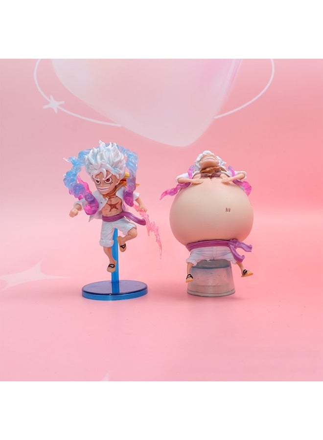 general 5 Pirates Fifth-grade Luffy Figures Fruit Awakenings Nika Shapes Anime Dolls Model Ornaments Exquisite Restoration - Image 3