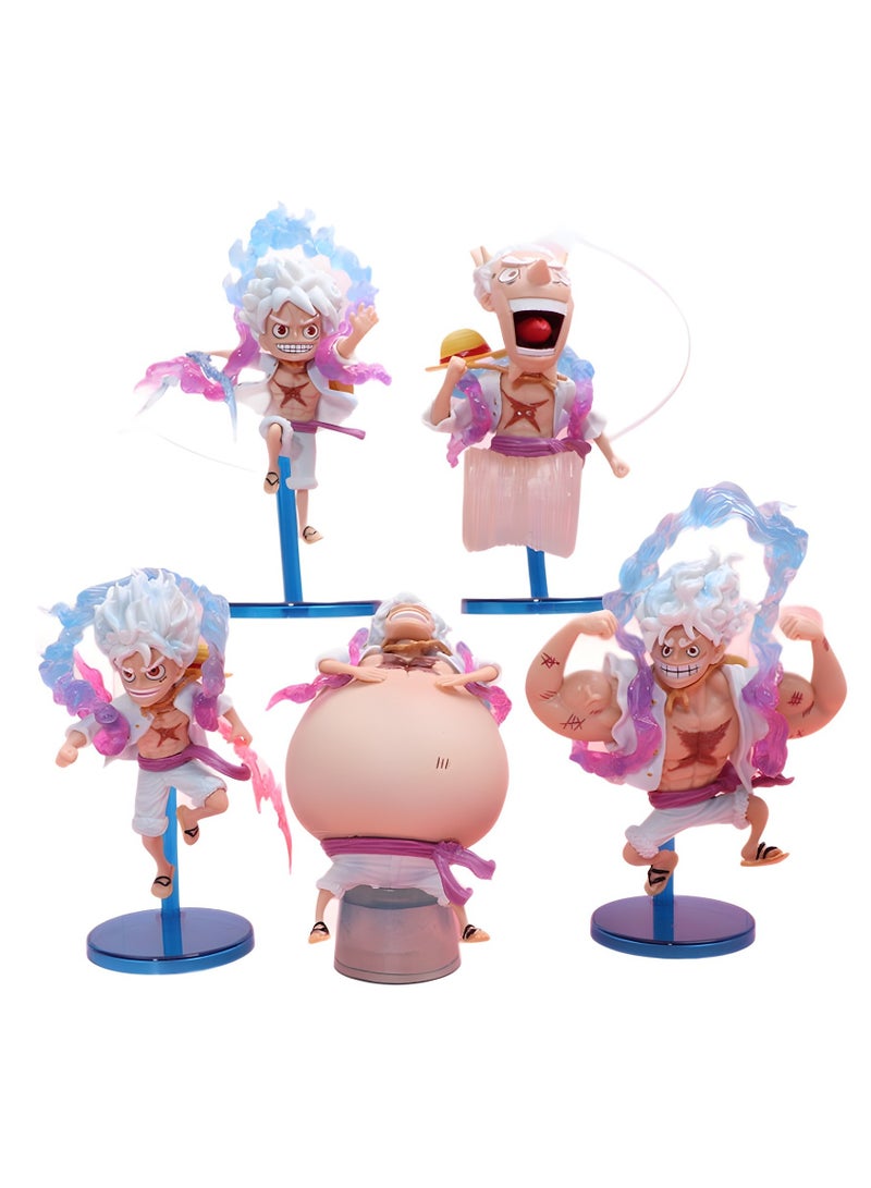 general 5 Pirates Fifth-grade Luffy Figures Fruit Awakenings Nika Shapes Anime Dolls Model Ornaments Exquisite Restoration - Image 4