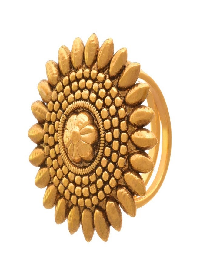JFL - Jewellery for Less Gold Plated Floral design Adjustable Finger Ring for Women and Girls,Valentine - Image 3