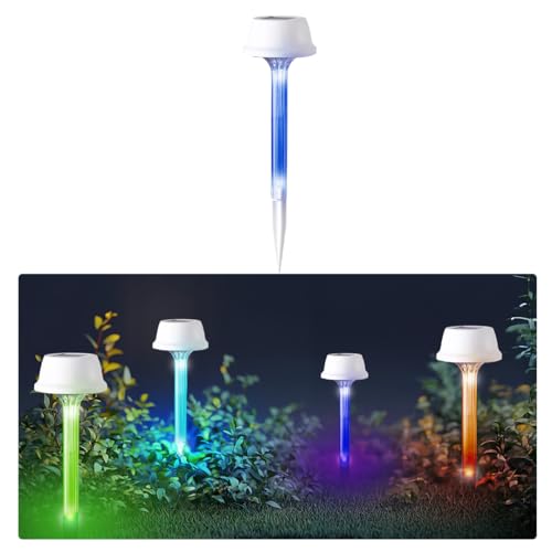 hardoll ABS Solar Lights Outdoor Waterproof with RGB Color Modes, Decorative Solar Light for Garden, Home & Pathway, Solar Decoration Lights for Lawn & Patio(Pack of 1) - Image 1