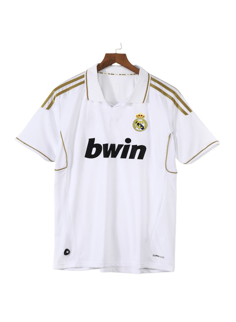 Real Madrid 2011-2012 Real Madrid Home Retro Soccer Jersey, Short Sleeve Vintage Football Shirt for Fans - Image 1