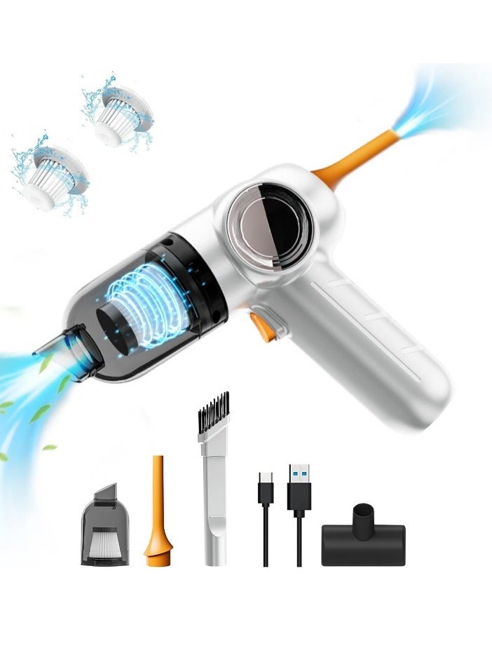 HouDeOS Car Wireless Vacuum Cleaner, Portable And Durable High Power Blowable Cordless Cleaner, Three In One Large Suction Vacuum Cleaner For Home Office Car, (1pc, Black)