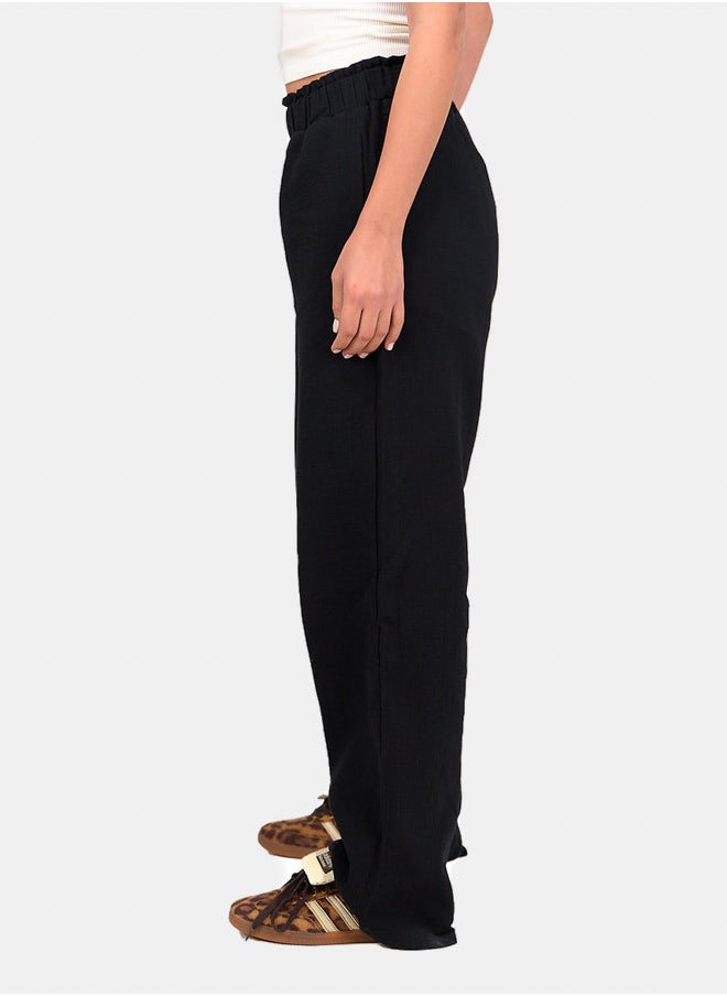 Clue Relaxed Tencel Wide-Leg Pants  - Image 2
