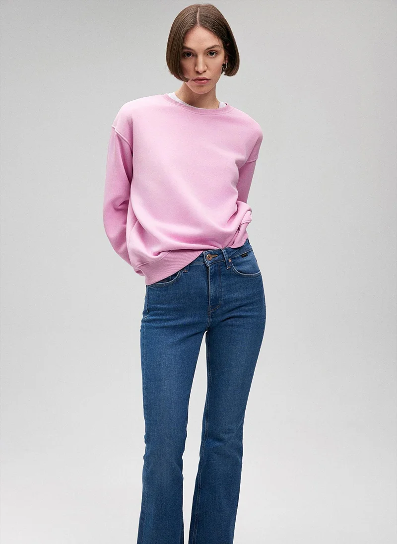 MAVI CREW NECK SWEATSHRT Lilac Sachet