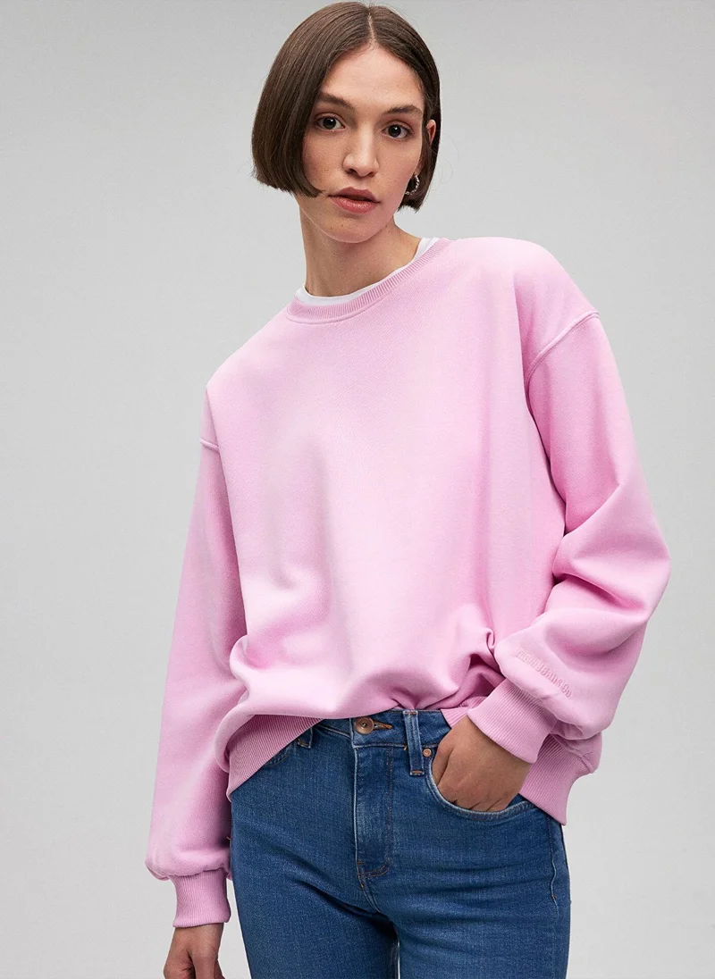 MAVI CREW NECK SWEATSHRT Lilac Sachet