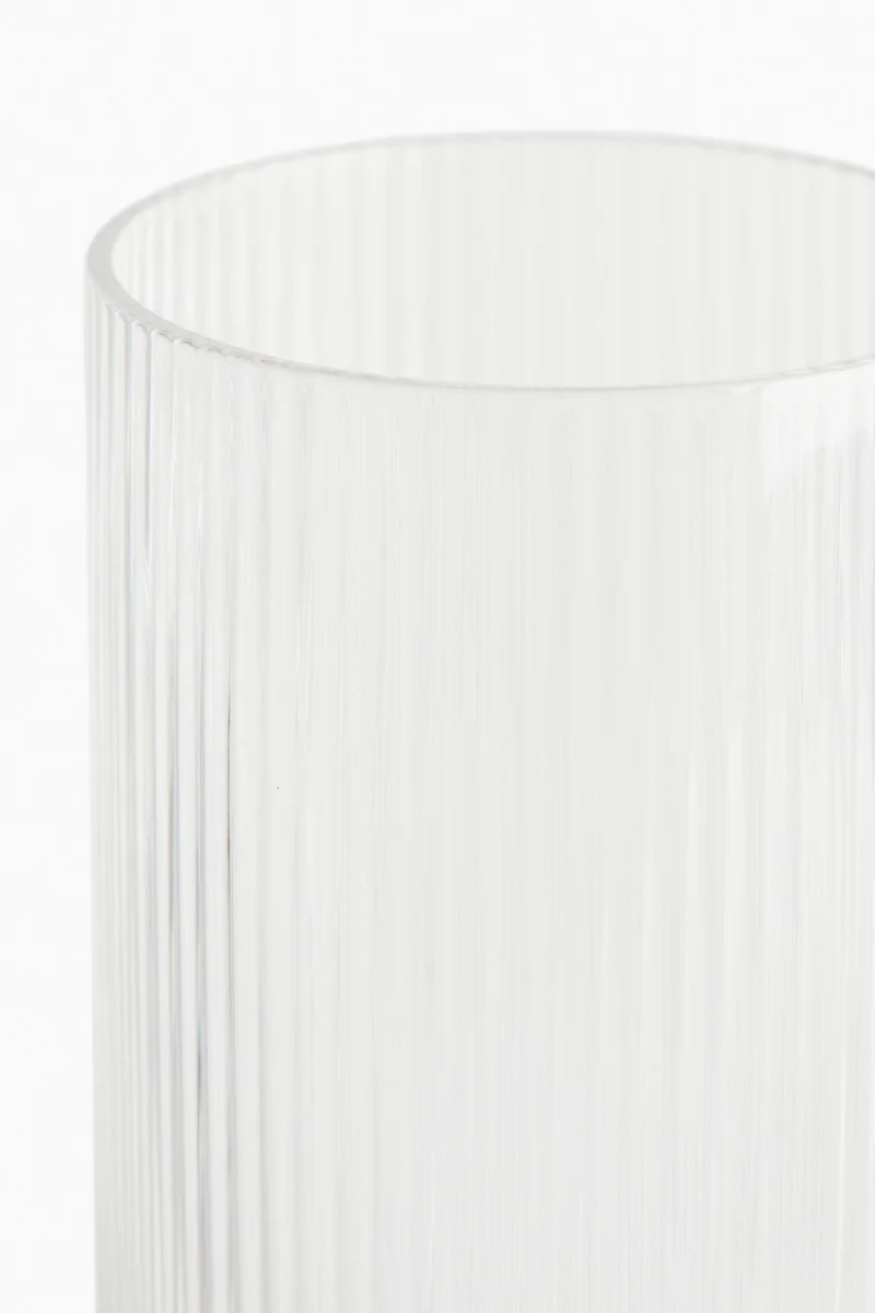 H&M Fluted highball glass