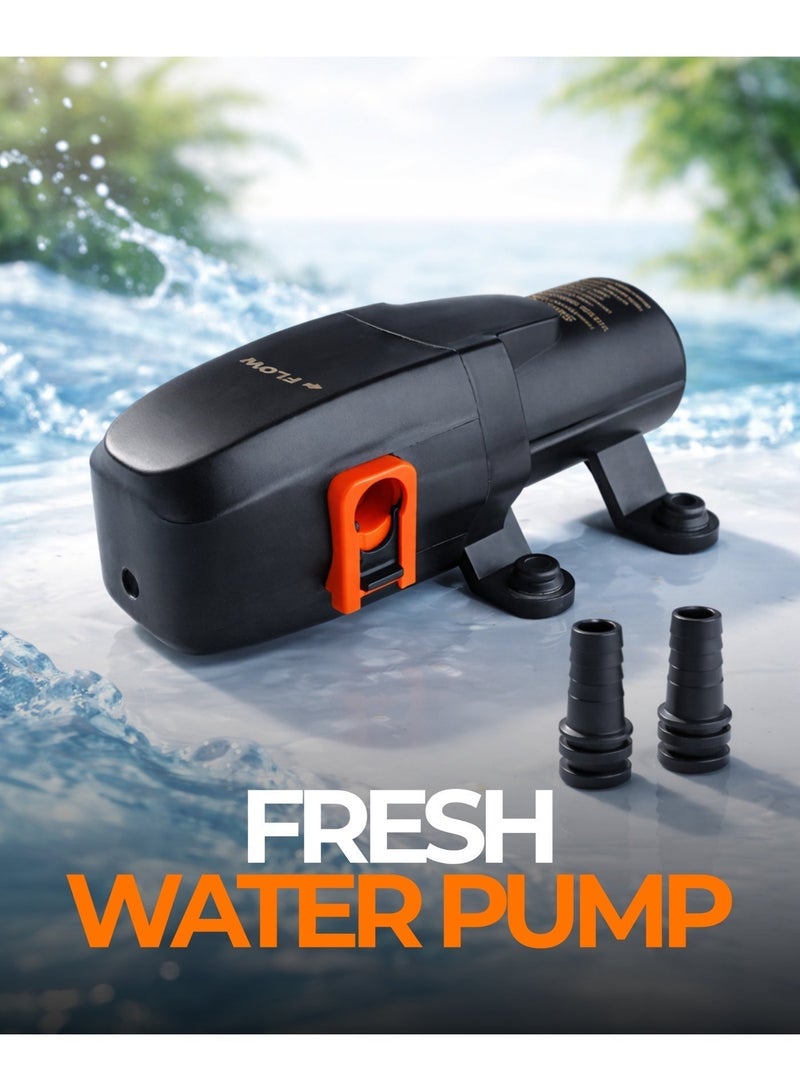 SEAFLO 23A Series Automatic Diaphragm Water Pump 12V/24V | Mini On-Demand Water Pump 1.5 GPM | RV, Marine & Utility Pump IP54 - Image 1