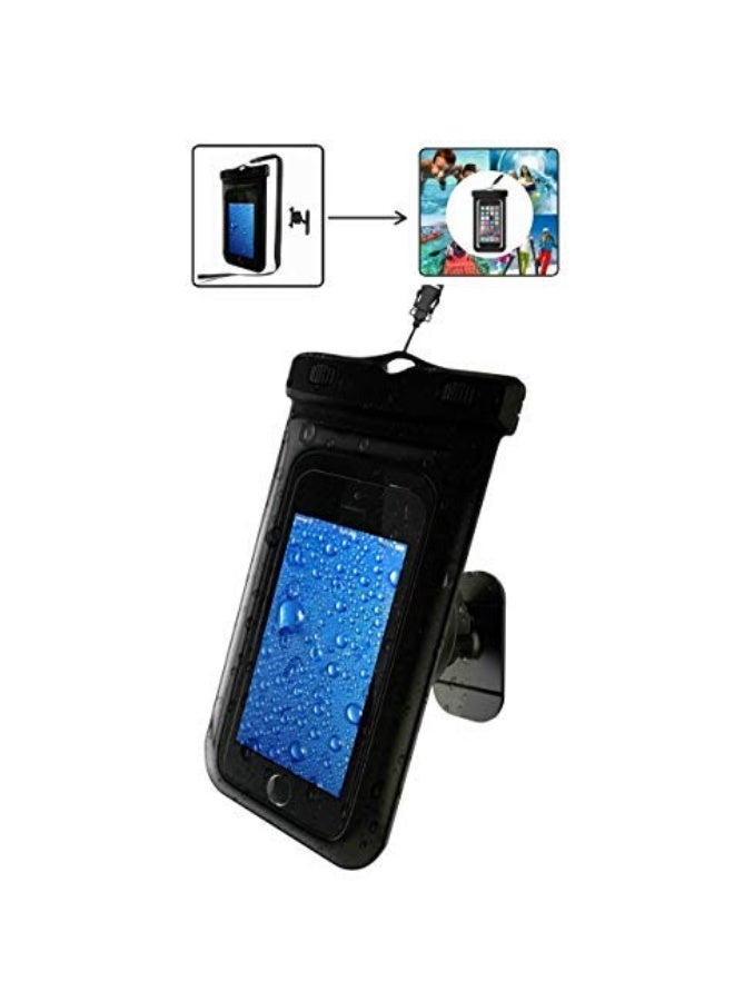 SOFAB SOFAB Saudi Waterproof Phone Pouch IPX8 Certified with Lanyard | 13x9cm Universal Dry Bag for Swimming, Fishing, Skiing & Drifting | Touchscreen Friendly Case for Beach, Pool & Water Sports - Image 2