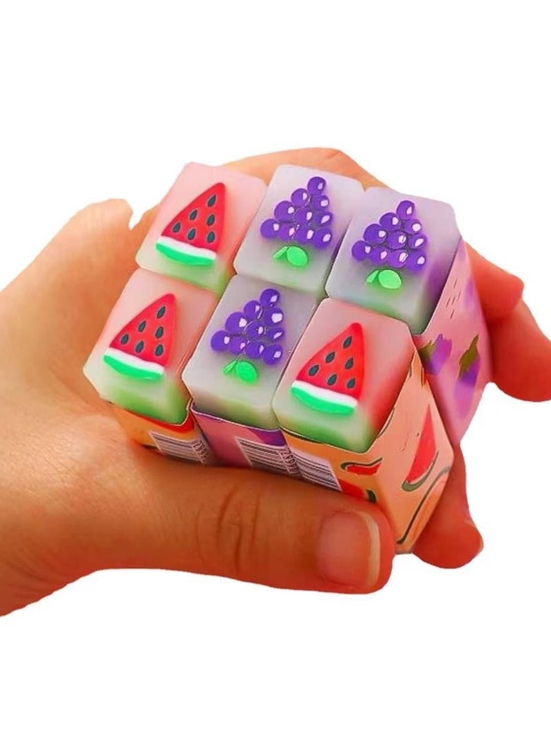 استيكة الشفافة بأشكال الفواكه الشكل المجسم العلبة : ٣٦ قطعة - Image 2