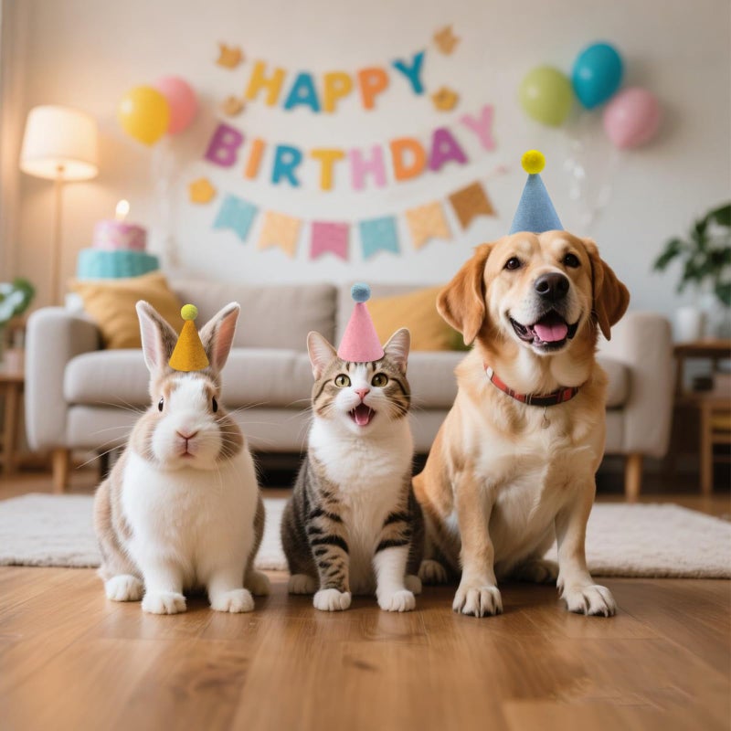 Kezzfpa 12 Pcs Colorful Mini Party Hats for Stuffed Animals, Birthday Party Felt Cone Hat for Cat Dolls Dog Rabbit Puppies Birthday Party Decorations - Image 4