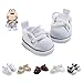 Ciunura Premium Doll Shoes for Lububu Cute Doll Shoes for 47in Dolls Ideal for Lububu OutfitsWhite Canvas - Image 3