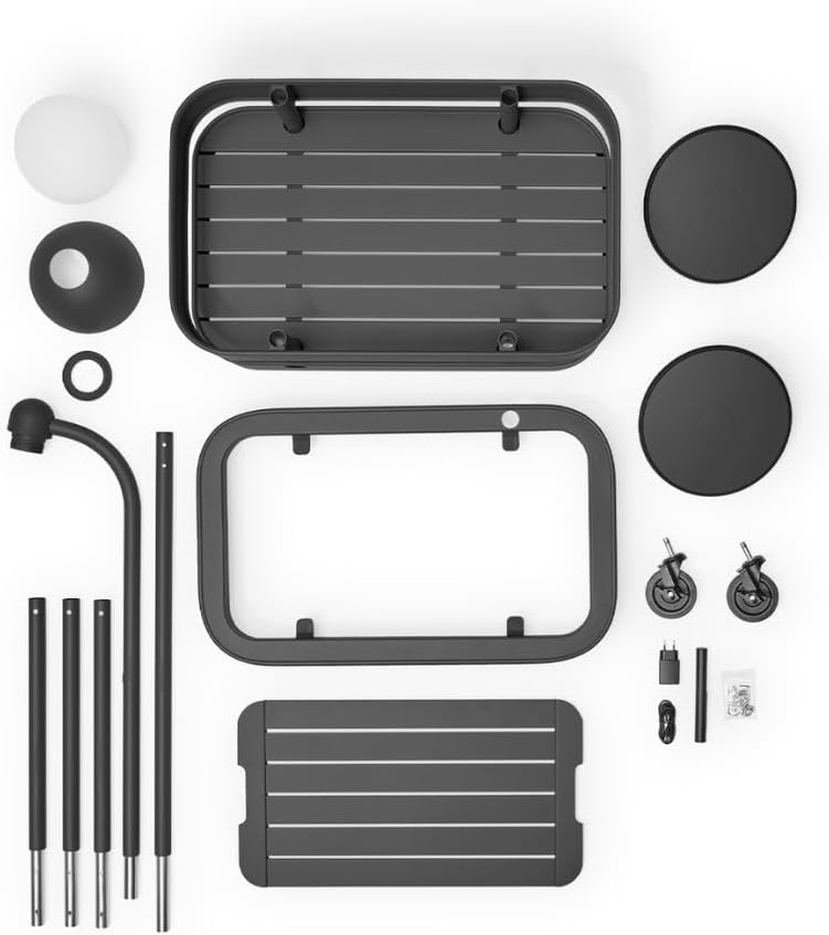 Fatboy عربة بار فات بوي جولي ترولي مع مصباح LED، مصباح لاسلكي وقابل لإعادة الشحن مناسب للاستخدام الداخلي/الخارجي (أنثراسايت) - Image 5