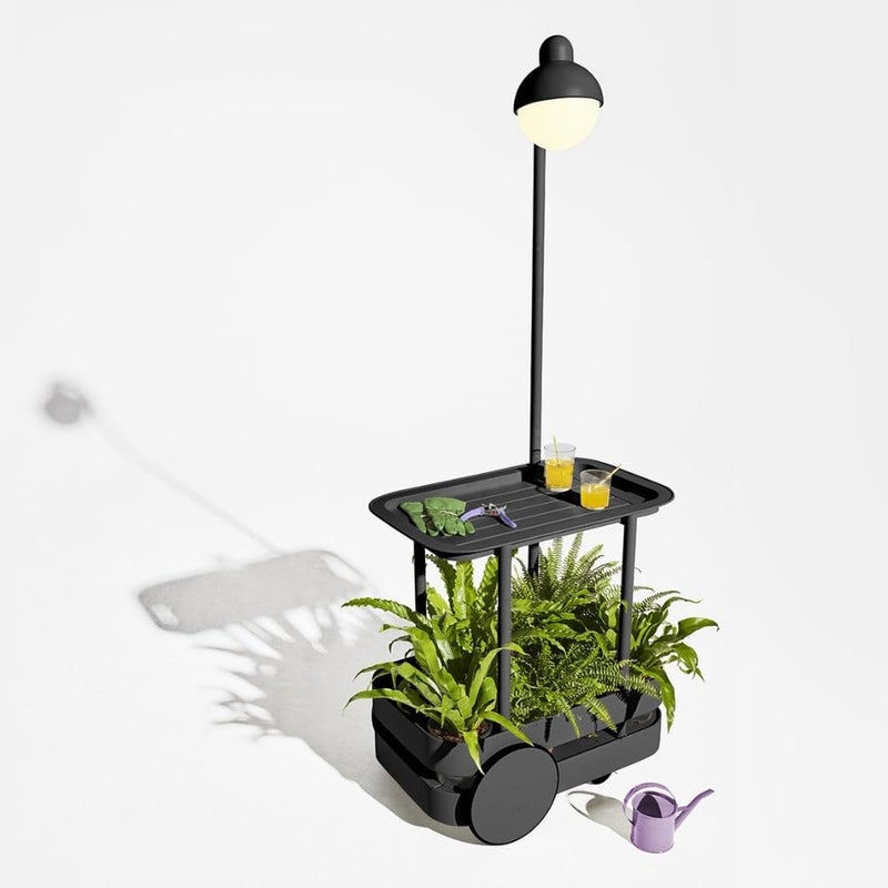 Fatboy عربة بار فات بوي جولي ترولي مع مصباح LED، مصباح لاسلكي وقابل لإعادة الشحن مناسب للاستخدام الداخلي/الخارجي (أنثراسايت) - Image 2