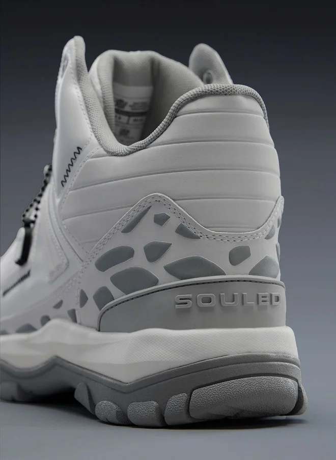 The Souled Store  The Souled Store Men Colourblocked High Top Sneakers  | Best Price UAE