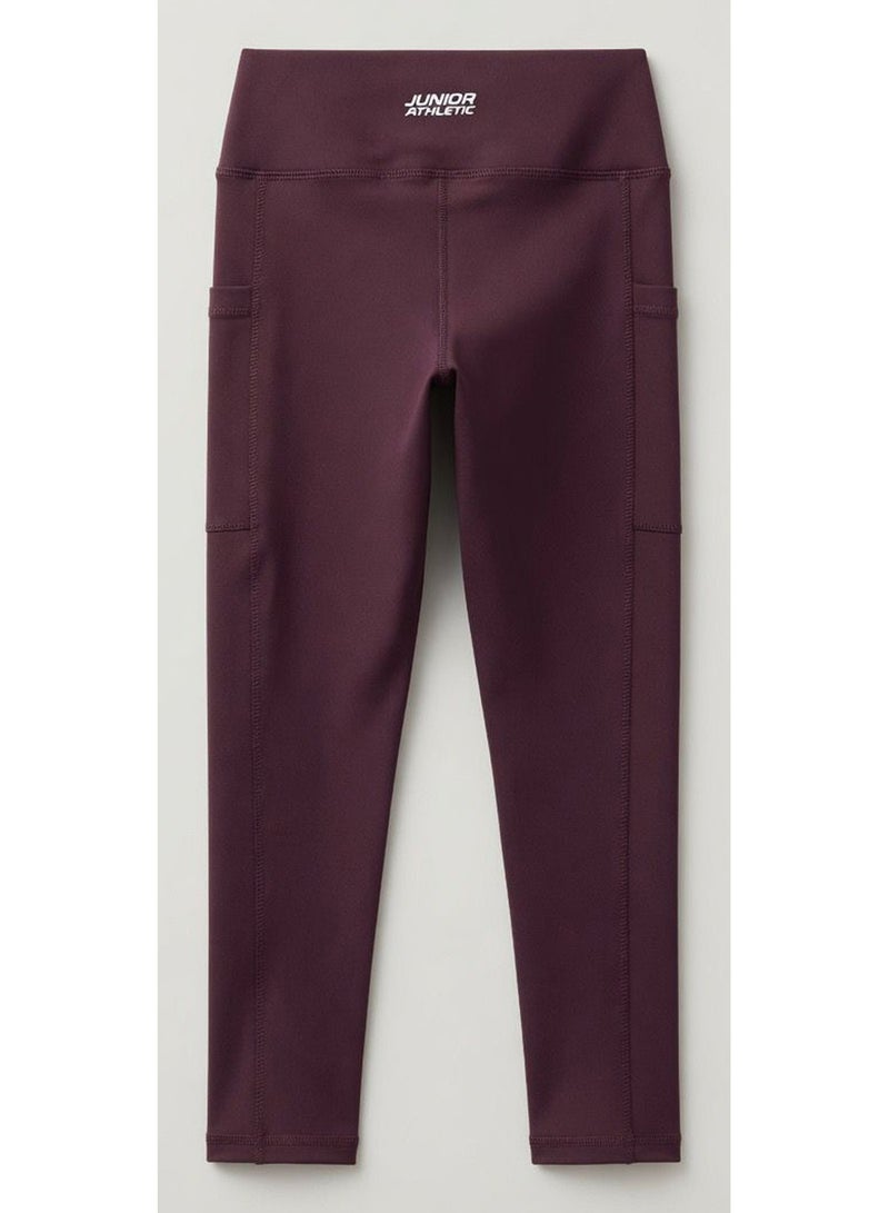 Junior Girls Pocketed Leggings - Image 2