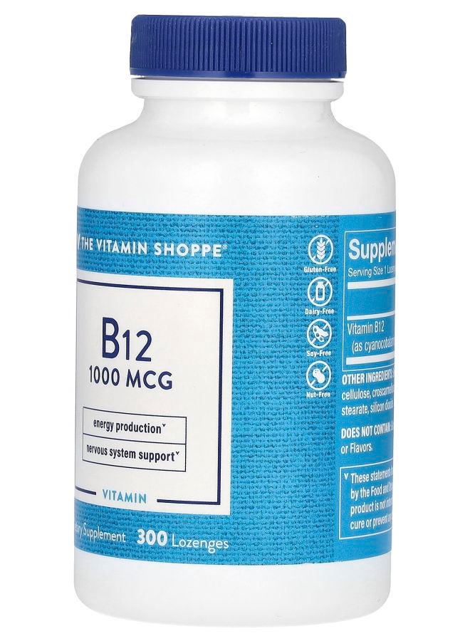 The Vitamin Shoppe B12 1000 mcg 300 Lozenges - Image 2