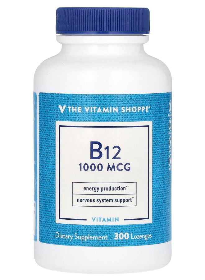 The Vitamin Shoppe B12 1000 mcg 300 Lozenges - Image 1