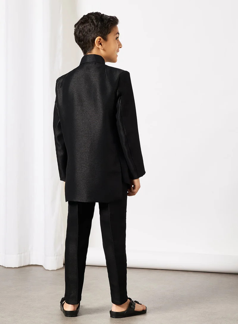 AJ Dezines Boys Solid Indo Western Sherwani Set