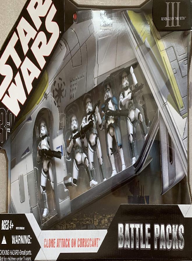 STAR WARS Star Wars: 30th Anniversary Collection Battle Packs - Clone Attack On Coruscant - Image 1