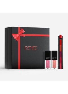 Renee Juicy Lips Makeup Kit Combo; Includes Matte Lipsticks & Glosses; Long Lasting Non Drying Formula; Best Gifts For Girlfriend Wife Women  - Image 2