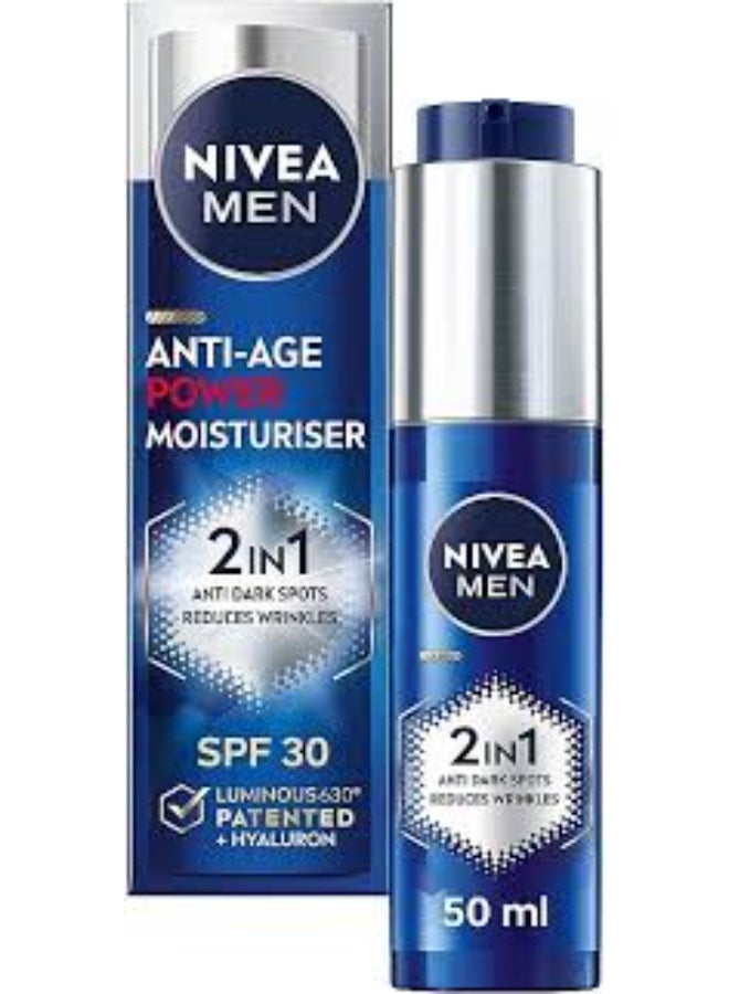 Nivea Men Anti-Age Power Serum 2 In 1 30ml + Nivea Men Anti-Age Power Cream 2 In 1 50g - Image 2
