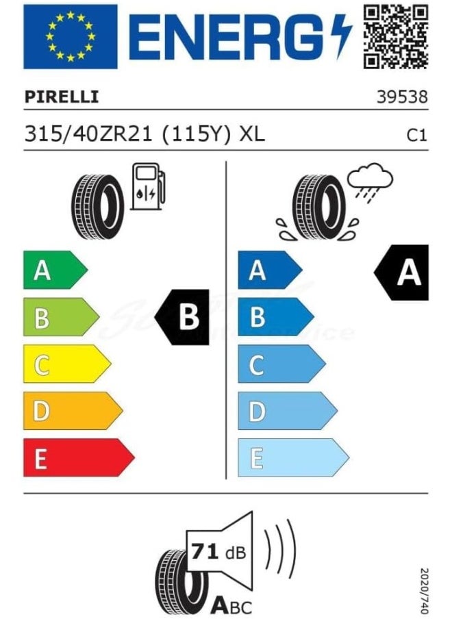 بيريلي P ZERO بمقاس 315/40 ZR21 من شركة Pirelli Tires سنة الإنتاج 2024