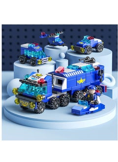 Y&D 147-Piece Mini Police Series 6-in-1 Building Block Toy  - Image 1