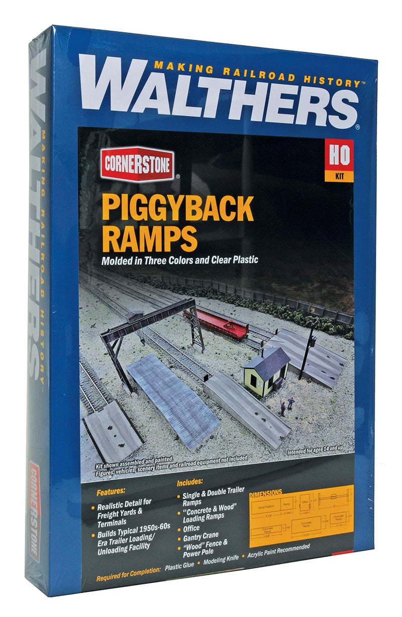 Walthers Cornerstone Piggyback Ramps Kit Train - Image 3