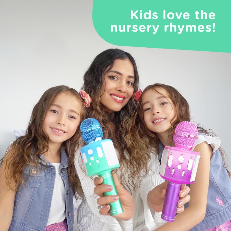 Move2Play, Kids Karaoke Microphone | Includes Pre-Loaded Songs & Bluetooth | Kids Birthday & Easter Gift | Toy for All Ages 2, 3, 4, 5, 6+ Year Old Girls, Boys & Toddlers - Image 2