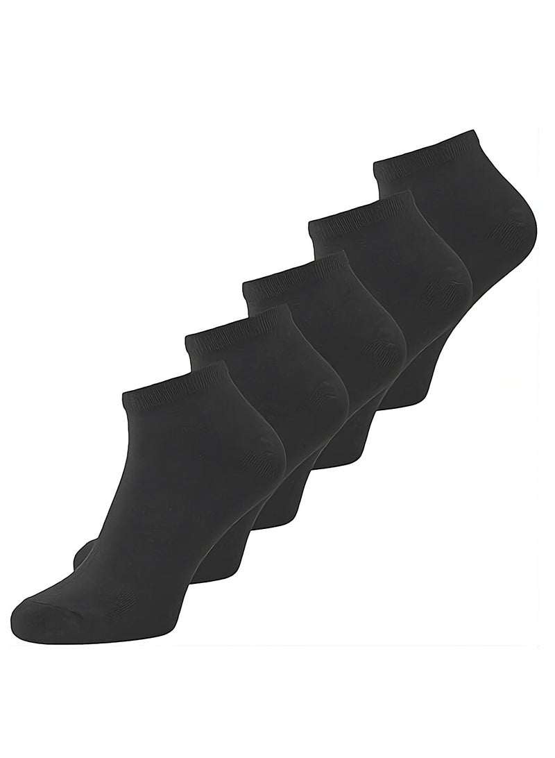 شيزي جوارب رياضية قصيرة للكاحل للرجال، 6 أزواج من الجوارب الرياضية القطنية والسباندكس