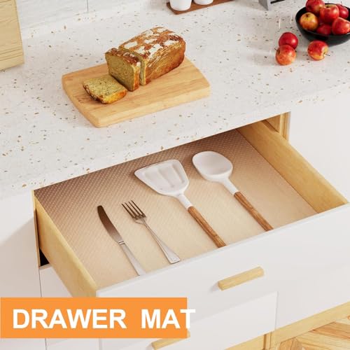 ElastPro EVA Food Grade Washable Anti Slip Mat/Sheet for Fridge, Shelf Liner, Table, Kitchen Drawer mat (Dotted Transparent, 45 cm X 5 m) - Image 2